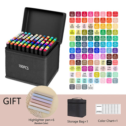 Dual Tip Permanent Art Sketch Markers for Illustration - 12-120 Colors Available