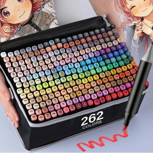 Dual Tip Permanent Art Sketch Markers for Illustration - 12-120 Colors Available