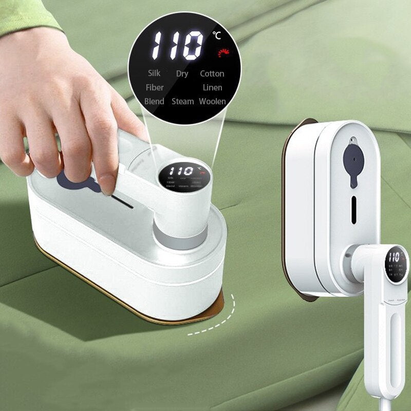 Foldable Garment Steam Iron With Digital Screen