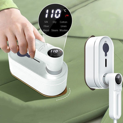 Foldable Garment Steam Iron With Digital Screen